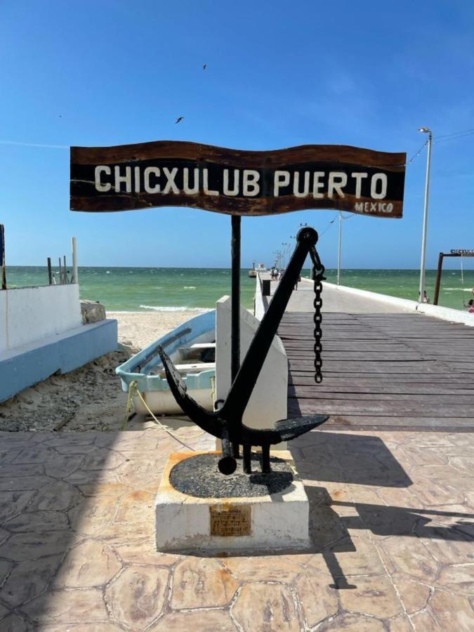Casa Con Piscina En Chixchulub A 100 M De La Playa Villa Pueblo Pueblo Chicxulub Exteriör bild